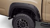Bushwacker 30053-02 Pocket/Rivet Style Fender Flares Black Smooth Finish 2-Piece Front