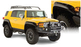 Bushwacker 31922-02 Pocket/Rivet Style Fender Flares Black Smooth Finish 4-Piece Set