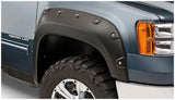 Bushwacker 40109-02 Boss Pocket/Rivet Style Fender Flares Black Smooth Finish 2-Piece Front