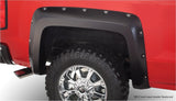 Bushwacker 40116-02 Pocket/Rivet Style Fender Flares Black Smooth Finish 2-Piece Rear
