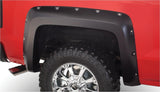 Bushwacker 40120-02 Pocket/Rivet Style Fender Flares Black Smooth Finish 2-Piece Rear