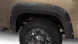 Bushwacker 40142-02 Pocket/Rivet Style Fender Flares Black Smooth Finish 2-Piece Rear