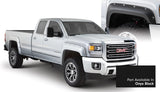 Bushwacker 40967-34 Pocket/Rivet Style Painted Fender Flares Onyx Black Smooth Finish 4-Piece Set