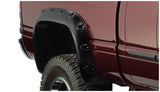 Bushwacker 50026-02 Pocket/Rivet Style Fender Flares Black Smooth Finish 2-Piece Rear