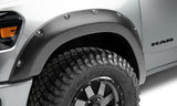 Bushwacker 50053-02 Pocket/Rivet Style Fender Flares Black Smooth Finish 2-Piece Front