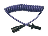 Blue Ox BX88206 Coiled Cable Extension, 7 To 6-Wire, For Use w/Motorhomes with 7-Way Connectors.