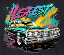Load image into Gallery viewer, Bin 7 - Adult LS Fest Low Rider Rock Tee Back Art.jpg