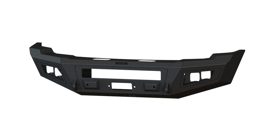 A2 Front Bumper Base For 2024-2026 Sierra 2500/3500 HD Sensor Cutouts Texture Black Powdercoat Bodyguard Bumpers