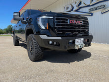 Load image into Gallery viewer, A2 Front Bumper Base For 2024-2026 Sierra 2500/3500 HD Sensor Cutouts Texture Black Powdercoat Bodyguard Bumpers