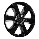 Coast To Coast IWCIMP380BLK 20 Inch; 6 Spoke; Gloss Black; Plastic; Set Of 4