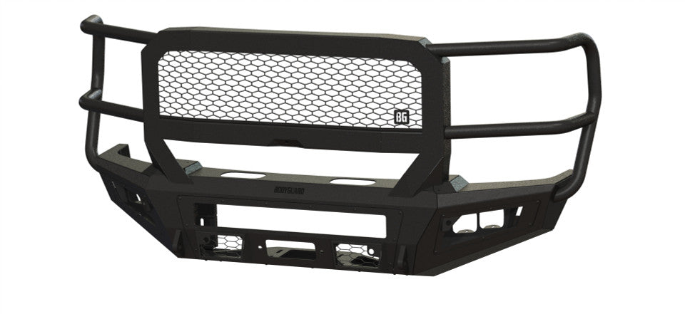 A2 Front Bumper Extreme For 2023-2026 Ford F250/350 Superduty ACC Compatible Sensor Cutouts With Mesh Grill With Camera Harness Texture Black Powdercoat Bodyguard Bumpers