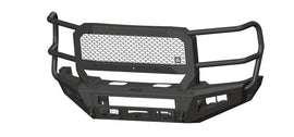 A2 Front Bumper Extreme For 2023-2026 Ford F550 Superduty ACC Compatible Sensor Cutouts With Mesh Grill With Camera Harness Texture Black Powdercoat Bodyguard Bumpers