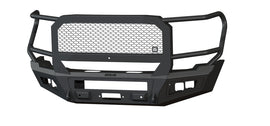 A2 Front Bumper Extreme For 2024-2026 Sierra 2500/3500 HD Sensor Cutouts With Mesh Grill With Camera Harness Texture Black Powdercoat Bodyguard Bumpers