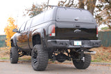 Fab Fours CH08-W1450-B Heavy Duty Rear Bumper; Uncoated/Paintable; Incl. 0.75 in. D-Ring Mount; [AWSL];