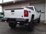 Fab Fours CH11-T2150-1 Black Steel Ranch Rear Bumper; 2 Stage Black Powder Coated;