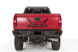 Fab Fours CH15-E3051-1 Vengeance Rear Bumper; 2 Stage Black Powder Coated; w/Sensors;