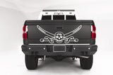 Fab Fours CS14-W3151-B Heavy Duty Rear Bumper; Uncoated/Paintable; w/Sensors; [AWSL];