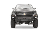 Fab Fours CS15-D3551-1 Vengeance Front Bumper; 2 Stage Black Powder Coated; w/No Guard; w/Sensors;