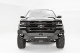 Fab Fours CS16-D3851-1 Vengeance Front Bumper; 2 Stage Black Powder Coated; No Guard;