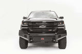 Fab Fours CS16-K3861-1 Black Steel Front Bumper; 2 Stage Black Powder Coated; w/No Guard;