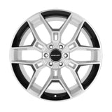 Carroll Shelby Wheels CS45-395512-CP CS45 - 22 x 9.5 in. - 12mm Offset - Chrome Powder w/ Black