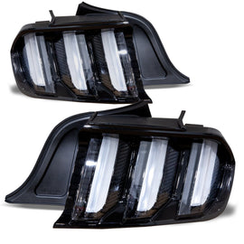 Winjet CTRNG0636-GBC RENEGADE EURO STYLE SEQUENTIAL TAIL LIGHTS-GLOSS BLACK / CLEAR
