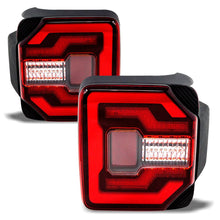 Load image into Gallery viewer, Winjet CTRNG0650-BR-SQ RENEGADE SEQUENTIAL TAIL LIGHTS-BLACK RED