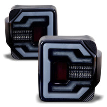 Load image into Gallery viewer, Winjet CTRNG0650-BS-SQ RENEGADE SEQUENTIAL TAIL LIGHTS-GLOSS BLACK / SMOKE