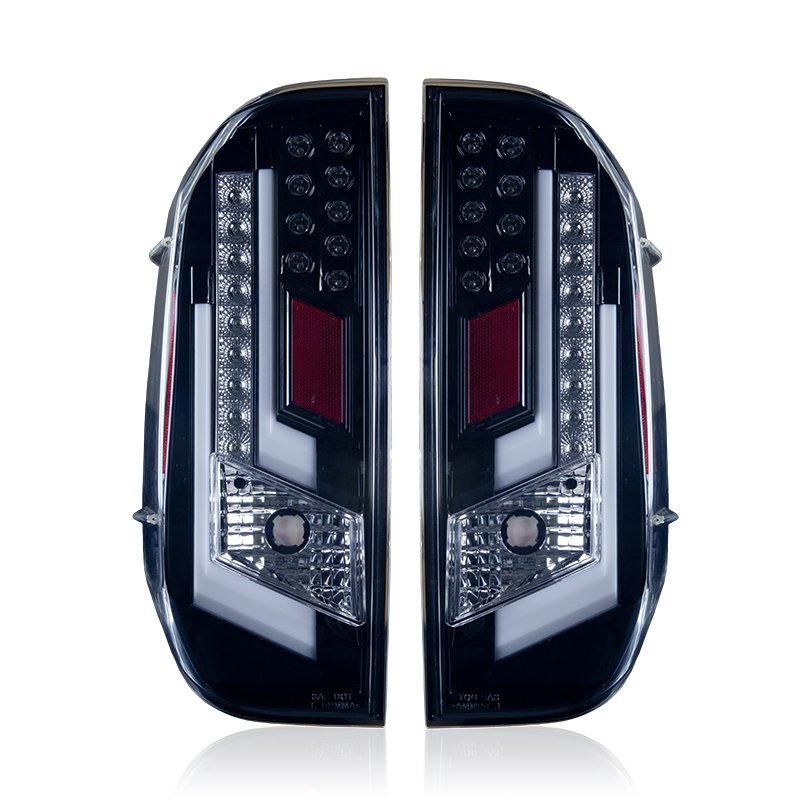 Winjet CTWJ-0377-GBC TAIL LIGHTS-GLOSS BLACK / CLEAR