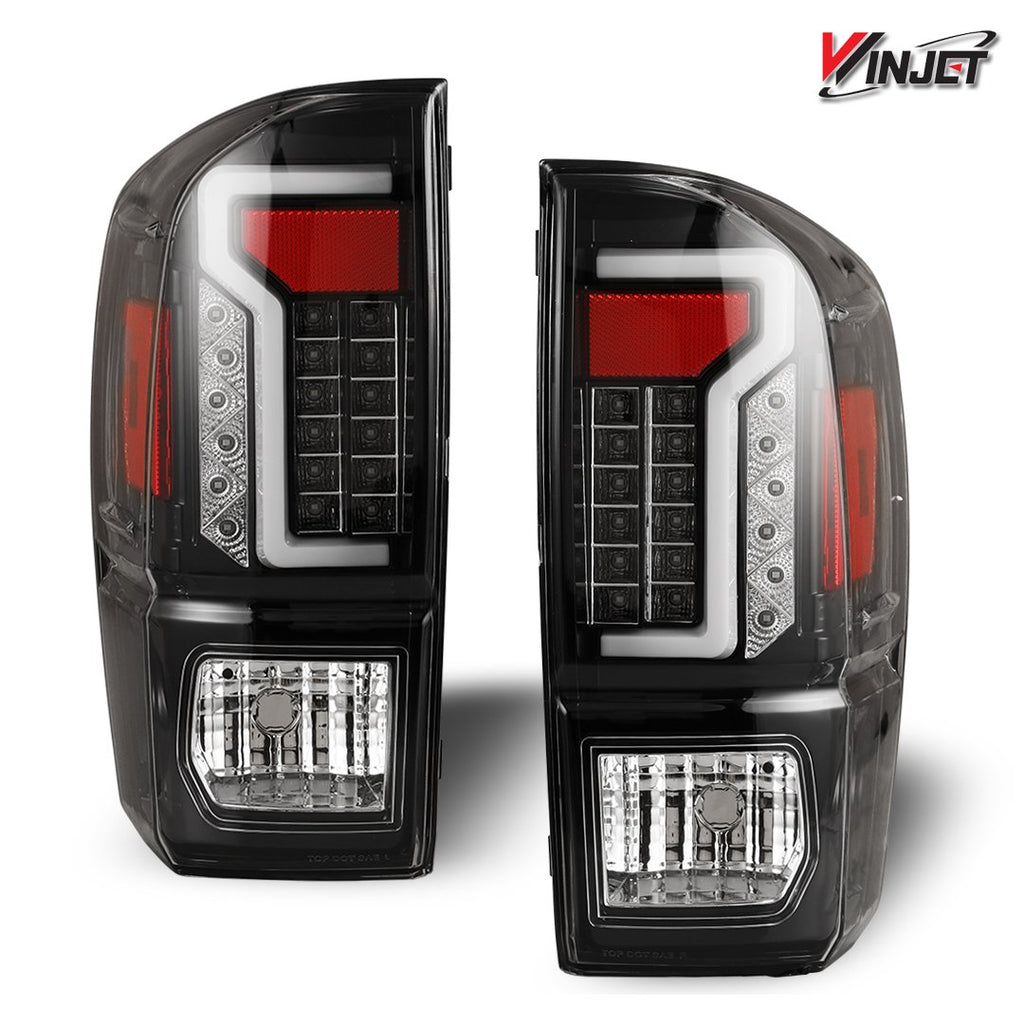 Winjet CTWJ-0466-GBC LED TAIL LIGHTS-GLOSS BLACK / CLEAR
