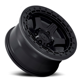 Aluminum Wheels 17X8.5 Block Beadlock D122 5 On 150 Matte Black Matte Black Ring 110.2 Bore 20 Offset 6 Spoke Fuel Off Road Wheels