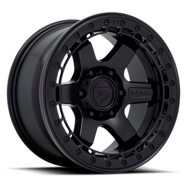 Aluminum Wheels 17X8.5 Block Beadlock D122 6 On 135 Matte Black Matte Black Ring 87.1 Bore 0 Offset 6 Spoke Fuel Off Road Wheels