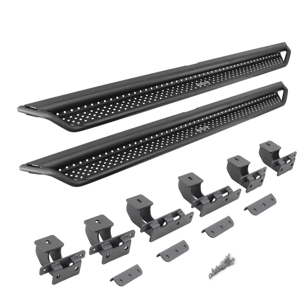 Go Rhino D14129T Drop down, full length step design is ideal for lifted vehicles or larger tires