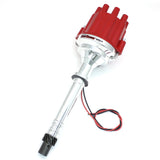 Pertronix D209801 Dist Billet Marine Chevy Rev Rotation Eng, red cap
