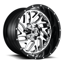 Load image into Gallery viewer, Aluminum Wheels 20X10 Triton D211 8 On 180 Chrome/Gloss Black Lip 124.2 Bore -19 Offset Mesh Spoke Fuel Off Road Wheels