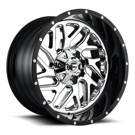 Aluminum Wheels 20X10 Triton D211 5 On 139.7/5 On 150 Chrome/Gloss Black Lip 110.1 Bore -19 Offset Mesh Spoke Fuel Off Road Wheels