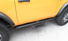 Go Rhino D224131T Drop down hoop step design is ideal for lifted vehicles or larger tires