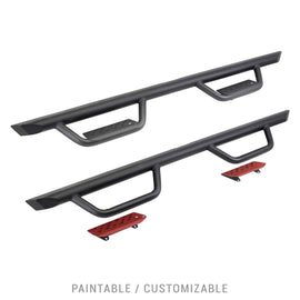 Go Rhino D224306T Drop down hoop step design is ideal for lifted vehicles or larger tires