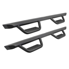 Go Rhino D224429T Drop down hoop step design is ideal for lifted vehicles or larger tires