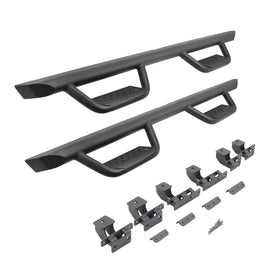 Go Rhino D224506T Drop down hoop step design is ideal for lifted vehicles or larger tires