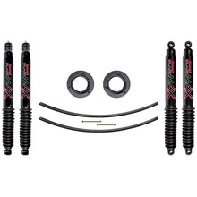 Load image into Gallery viewer, Suspension Lift Kit w/Shock Black MAX Shocks 2.5 Inch Lift Incl. Front Spacer Kit  Heavy Duty Add-A-Leaf Skyjacker