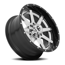 Aluminum Wheels 22X14 Maverick D260 8 On 180 Chrome/Gloss Black Lip 125.1 Bore -70 Offset Fuel Off Road Wheels