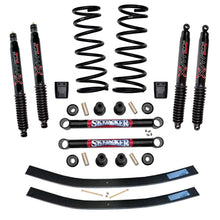 Load image into Gallery viewer, Suspension Lift Kit w/Shock Black MAX Shocks 3 Inch Lift Incl. Front Coil Springs Rear Add-A-Leafs U Bolt Kit Lower Links Bump Stops Skyjacker