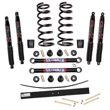 Load image into Gallery viewer, Suspension Lift Kit w/Shock Black MAX Shocks 2.5-3.5 Inch Lift Incl. Front Springs Add-A-Leafs Skyjacker