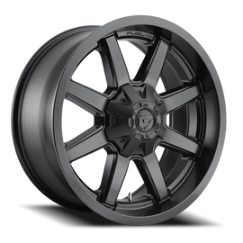 Aluminum Wheels 20X9 Maverick D436 8 On 170 Satin Black 125.1 Bore 1 Offset 8 Spoke Fuel Off Road Wheels