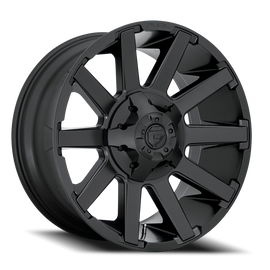 Aluminum Wheels 20X9 Contra D437 8 On 165.1 Matte Black 125.1 Bore 1 Offset 8 Spoke Fuel Off Road Wheels