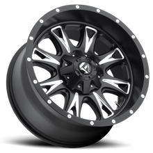 Load image into Gallery viewer, Aluminum Wheels 18X9 Throttle D513 8 On 165.1 Black Milled 125.2 Bore 20 Offset Fuel Off Road Wheels