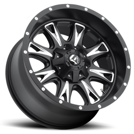Aluminum Wheels 20X9 Throttle D513 6 On 135/6 On 139.7 Black Milled 106.4 Bore 1 Offset Fuel Off Road Wheels