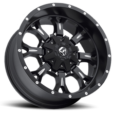 Load image into Gallery viewer, Aluminum Wheels 17X9 Krank D517 6 On 135/6 On 139.7 Matte Black Milled 106.4 Bore 1 Offset Fuel Off Road Wheels