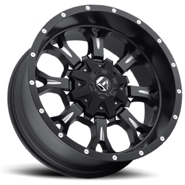 Aluminum Wheels 18X9 Krank D517 8 On 165.1 Matte Black Milled 125.2 Bore 20 Offset Fuel Off Road Wheels